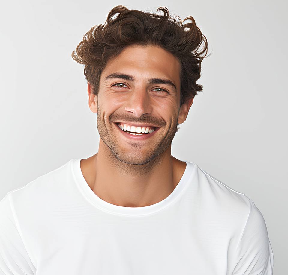 Portrait of handsome, smiling man with nice teeth